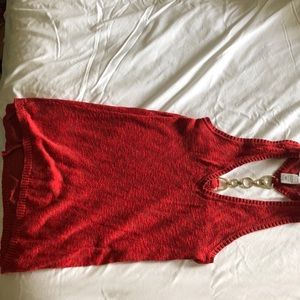 Beautiful red orange racer back tank